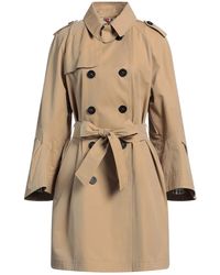 LOST [in] ME - Sand Overcoat & Trench Coat Cotton - Lyst