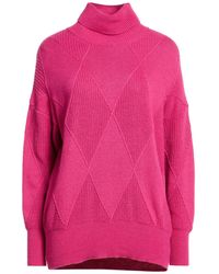 Clips More - Turtleneck Viscose, Virgin Wool, Polyamide, Cashmere - Lyst