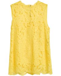 Dolce & Gabbana - Top Viscose, Cotton, Polyamide - Lyst