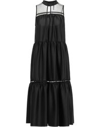 Imperial - Midi Dress Polyester, Elastane, Cotton - Lyst