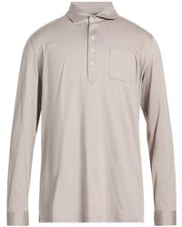 Moorer - Taupe Polo Shirt Cotton - Lyst