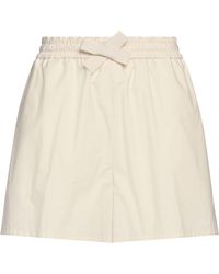 Moncler - Ivory Shorts & Bermuda Shorts Cotton - Lyst