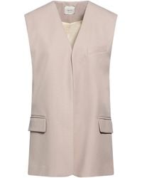 Alysi - Chocolat Tailored Vest Polyester, Virgin Wool - Lyst