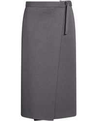 Panicale - Midi Skirt Merino Wool, Silk, Cashmere - Lyst
