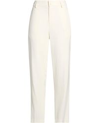 Gentry Portofino - Ivory Pants Viscose, Polyester - Lyst