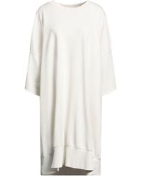 MM6 by Maison Martin Margiela - Ivory Mini Dress Cotton, Polyester, Elastane - Lyst