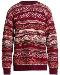 Laneus - Burgundy Sweater Polyamide, Alpaca Wool, Polyacrylic, Synthetic Fibers, Virgin Wool - Lyst