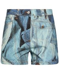 Moschino - Denim Shorts - Lyst