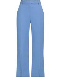 True Royal - Azure Pants Viscose, Linen - Lyst
