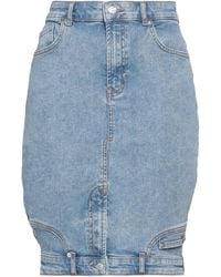 Moschino - Denim Skirt Cotton, Elastane - Lyst