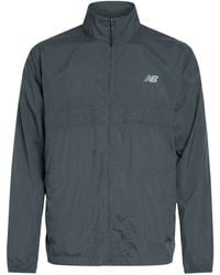 New Balance - Charcoal Jacket Recycled Nylon - Lyst