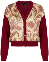 Etro - Cardigan Silk, Viscose, Nylon, Cotton - Lyst