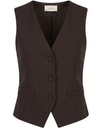 ViCOLO - Dark Tailored Vest Polyester, Viscose, Elastane - Lyst