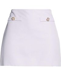 Twinset - Mini Skirt Viscose, Linen - Lyst