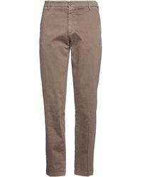 40weft - Taupe Pants Cotton, Elastane - Lyst