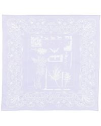 Givenchy - Floral Print Cotton Scarf - Lyst