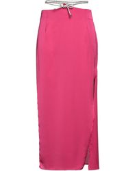 SIMONA CORSELLINI - Fuchsia Maxi Skirt Polyester - Lyst