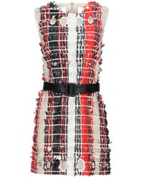 Self-Portrait Kurzes Kleid - Weiß