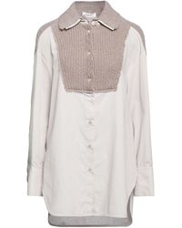 Aviu - Light Shirt Polyester, Cotton, Acrylic, Polyamide, Mohair Wool - Lyst