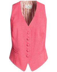 Etro - Coral Tailored Vest Viscose, Virgin Wool, Elastane - Lyst