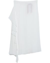 N°21 Falda a media pierna - Blanco