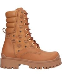 MCM - Ankle Boots Leather - Lyst