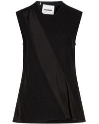 Jil Sander - Top Cotton, Wool, Viscose - Lyst