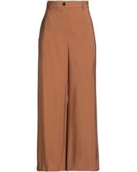 Liu Jo - Tan Pants Viscose, Polyester - Lyst
