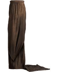 Uma Wang - Dark Maxi Dress Viscose, Cupro - Lyst