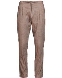 Luigi Borrelli Napoli - Chocolate Pants Cotton, Lyocell, Elastane - Lyst