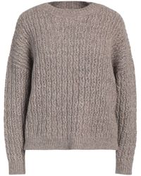 Gentry Portofino - Taupe Sweater Alpaca Wool, Polyamide, Cashmere, Virgin Wool - Lyst