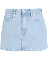 Calvin Klein - Denim Skirt - Lyst