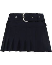 Off-White c/o Virgil Abloh - Midnight Mini Skirt Virgin Wool, Elastane, Polyamide - Lyst