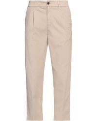 Guess - Ivory Pants Cotton, Elastane - Lyst