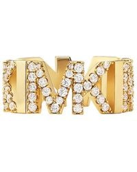 Michael Kors - Premium Ring Brass, Crystal - Lyst