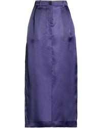 KHAITE - Dark Maxi Skirt Silk - Lyst