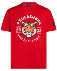 Paul & Shark - T-Shirt Cotton - Lyst