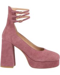 Chloé - Loti 100 Suede Platform Pumps - Lyst