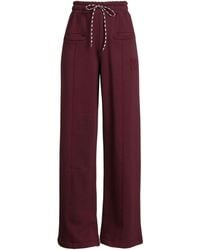 Gaelle Paris - Burgundy Pants Cotton, Polyester - Lyst