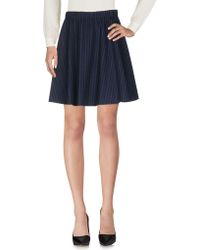 Harris Wharf London Jupe au genou - Bleu