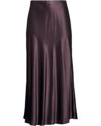 Agnona - Midi Skirt Silk - Lyst
