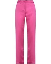 Hebe Studio - Fuchsia Pants Polyester, Elastane - Lyst