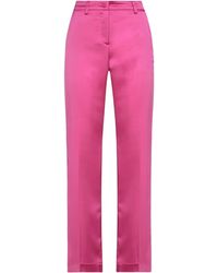 Hebe Studio - Fuchsia Pants Polyester, Elastane - Lyst