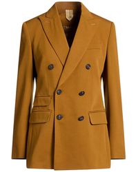 Max Mara - Mustard Blazer Virgin Wool, Elastane - Lyst