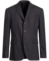 Versace - Charcoal Blazer Virgin Wool, Elastane - Lyst