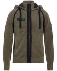 Aeronautica Militare - Khaki Cardigan Cotton - Lyst