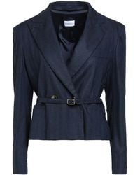 Marella - Midnight Blazer Viscose, Wool, Polyester, Elastane - Lyst