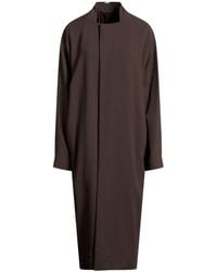 Rick Owens - Overcoat & Trench Coat Virgin Wool - Lyst