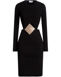 Odi Et Amo - Midi Dress Viscose, Polyester, Polyamide - Lyst