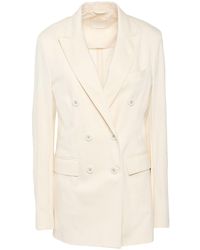 Circolo 1901 - Ivory Blazer Cotton, Elastane - Lyst